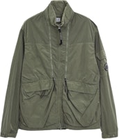 C.P. Company Green Full-Zip Solid Color Stand Collar Jacket 16CMOW012A005904G627 C.P. Company Green Full-Zip Solid Color Stand Collar Jacket 16CMOW012A005904G627