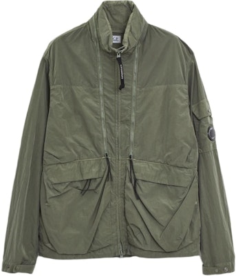 C.P. Company Jaket Hijau Full-Zip Kerah Standar Warna Polos. 16CMOW012A005904G627 Buy C.P. Company Jaket Hijau Full-Zip Kerah Standar Warna Polos. 16CMOW012A005904G627