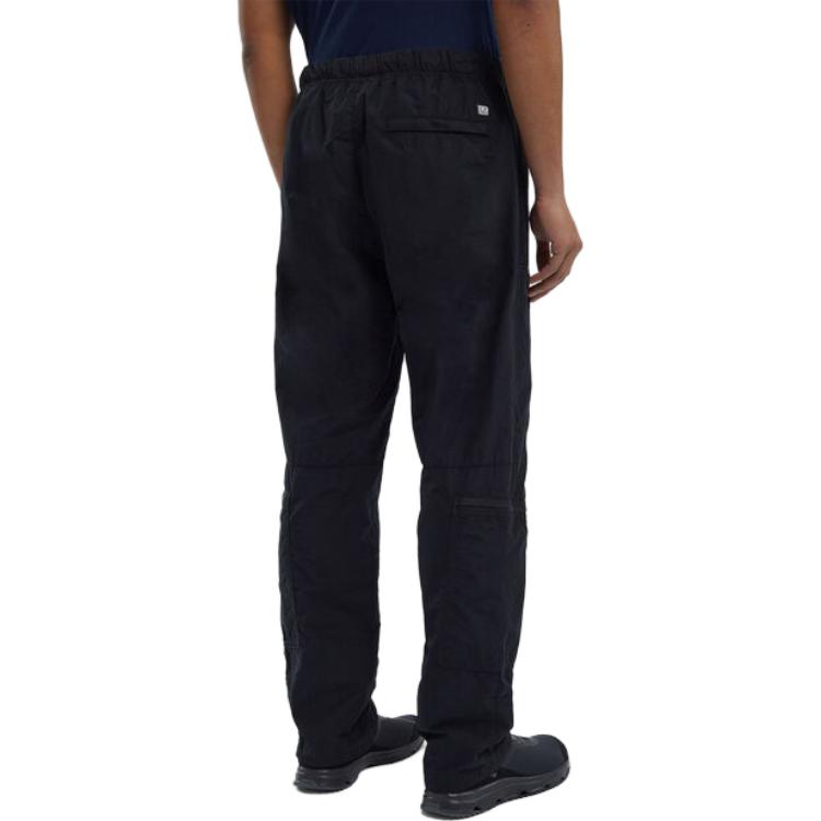 Shop C.P. Company Celana Kasual Hitam Model Tapered Relaxed Warna Solid. CMPA126A005991G999