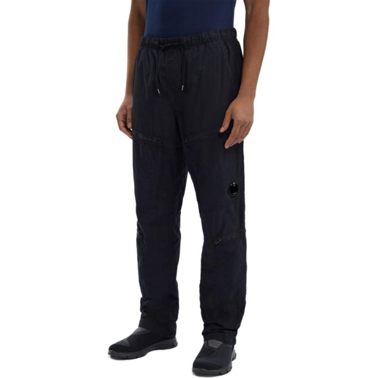 Purchase C.P. Company Celana Kasual Hitam Model Tapered Relaxed Warna Solid. CMPA126A005991G999