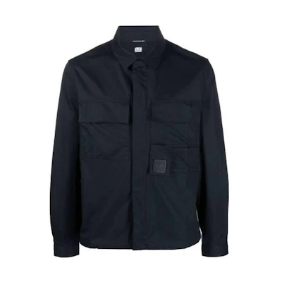C.P. Company Solid Color Jacket with Double Pockets 14CMSH072A006472A888