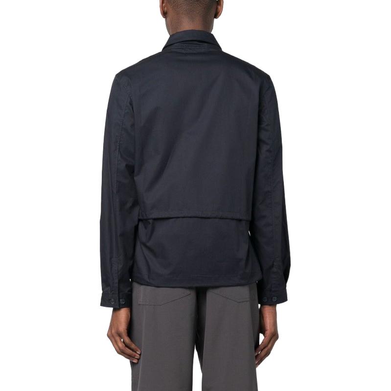 Purchase C.P. Company Jaket Warna Polos dengan Dua Kantong 14CMSH072A006472A888