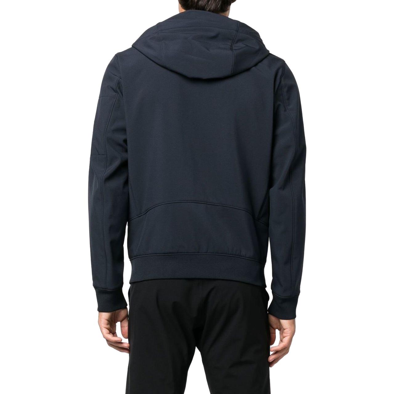 Shop C.P. 컴퍼니 솔리드 컬러 슬림핏 집업 후드 재킷. 15CMOW003A006097A888