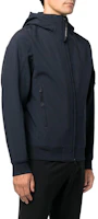 Purchase C.P. Company 素色修身拉鍊連帽外套夹克。 15CMOW003A006097A888