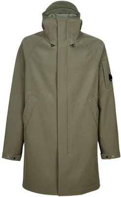 C.P. Company 军绿色中长款连帽纯色夹克 13CMOW233A006097A669 Buy C.P. Company 军绿色中长款连帽纯色夹克 13CMOW233A006097A669