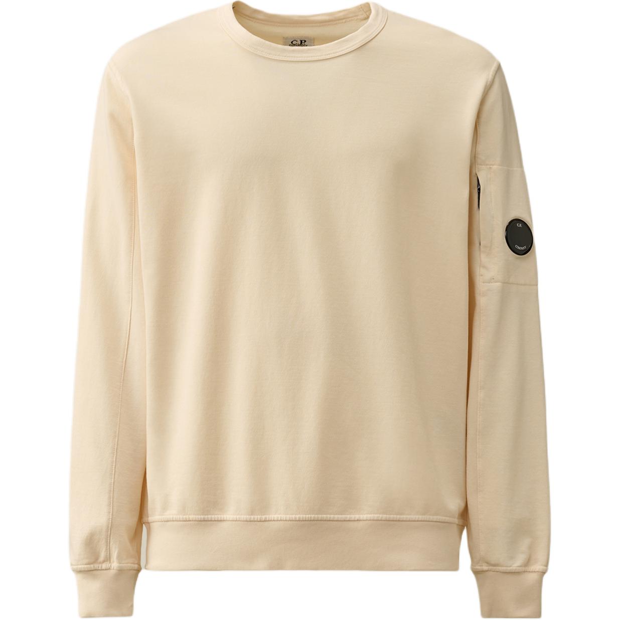C.P. Company Beige Crewneck Pullover Sweatshirt Long Sleeve 16CMSS032A002246G402