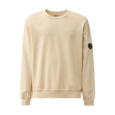 C.P. Company Beige Crewneck Pullover Sweatshirt Long Sleeve 16CMSS032A002246G402