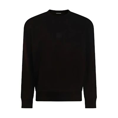 C.P. Company Black Cotton Crewneck Long Sleeve Sweatshirt 17CLSS032A006452W999