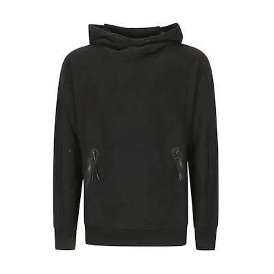C.P. Company Black Cotton Pullover Goggle Hoodie 16CMSS080A005086W999