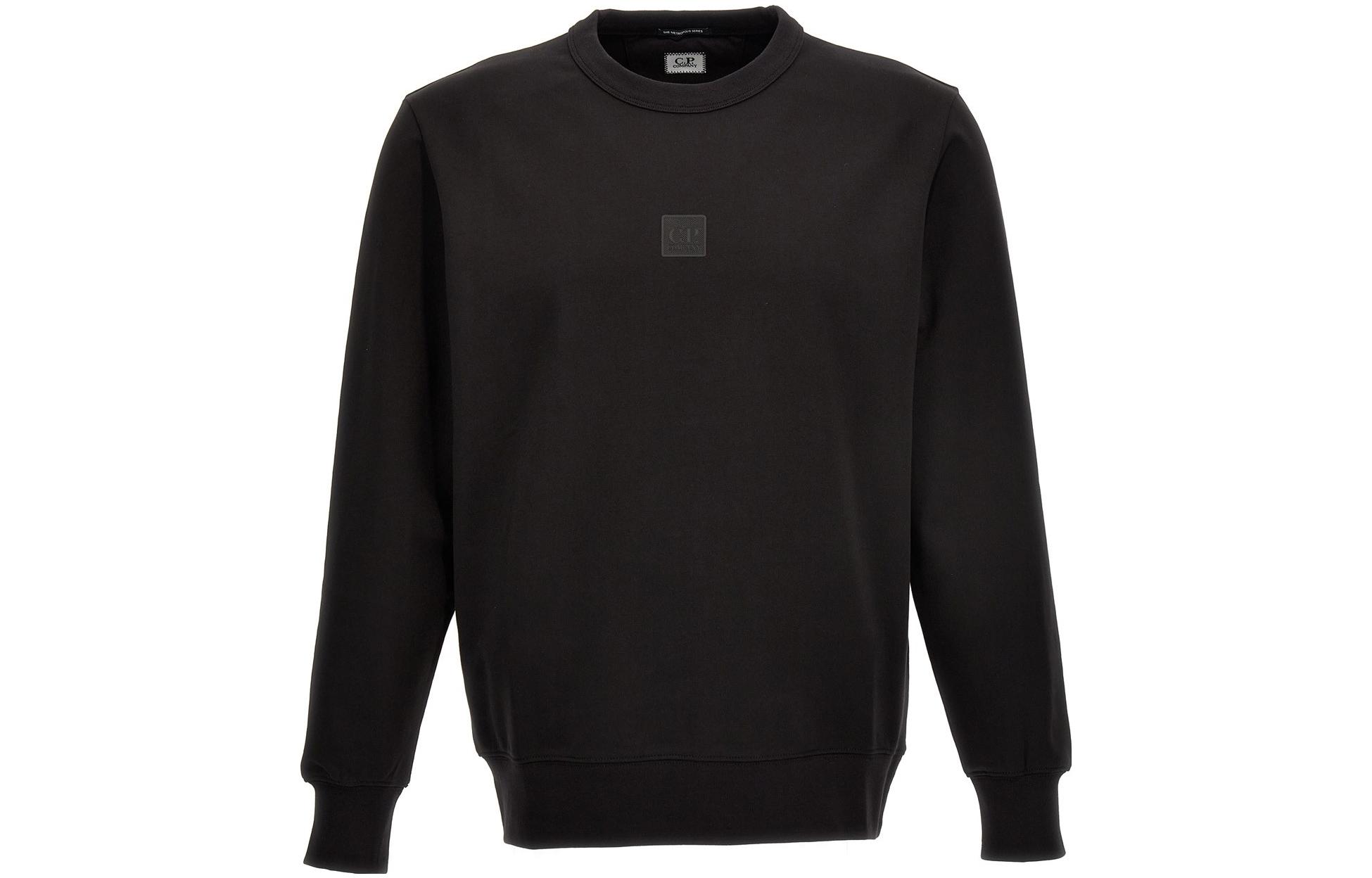 C.P. Company Black Crewneck Pullover Sweatshirt Long Sleeve 15CLSS230A006452W999