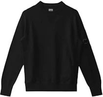 C.P. Company Black Crewneck Pullover Sweatshirt Long Sleeve Casual Fit CMKN098A005805G999 C.P. Company Black Crewneck Pullover Sweatshirt Long Sleeve Casual Fit CMKN098A005805G999