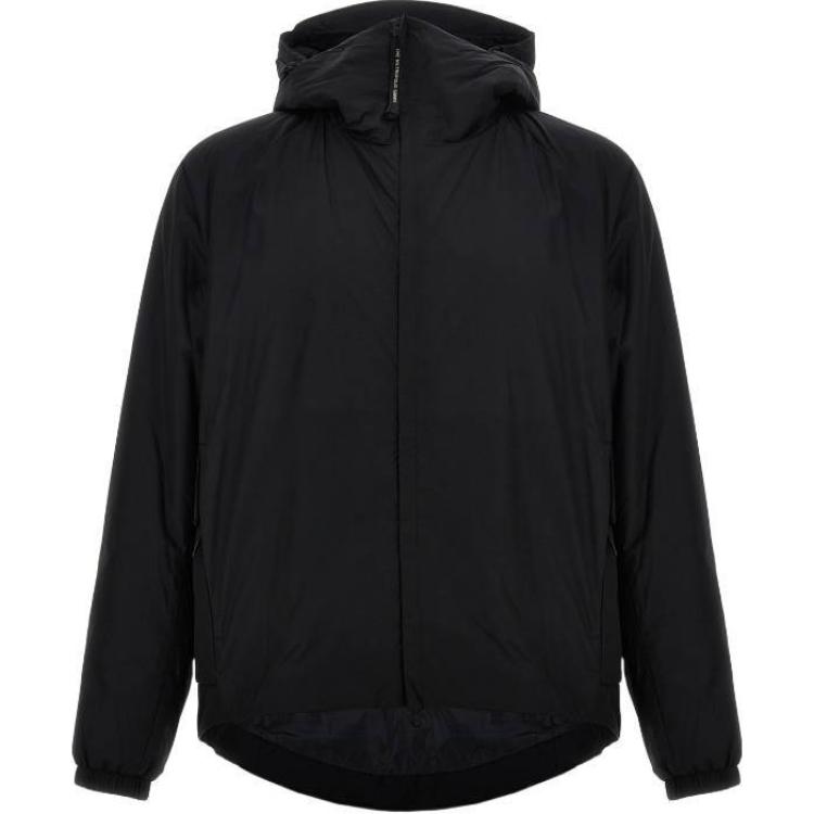 C.P. Company Black Down Hooded Zip-Up Casual Jacket CLOW010A110033A999