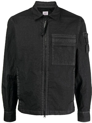 C.P. カンパニー ブラック フルジップ スリムフィット ジャケット 14CMOS174A006022G999 Buy C.P. カンパニー ブラック フルジップ スリムフィット ジャケット 14CMOS174A006022G999