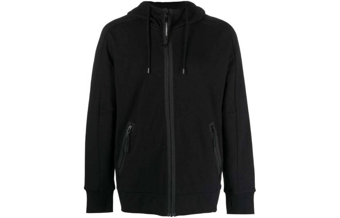 C.P. Company Black Full-Zip Hoodie 15CMSS082A005086W999