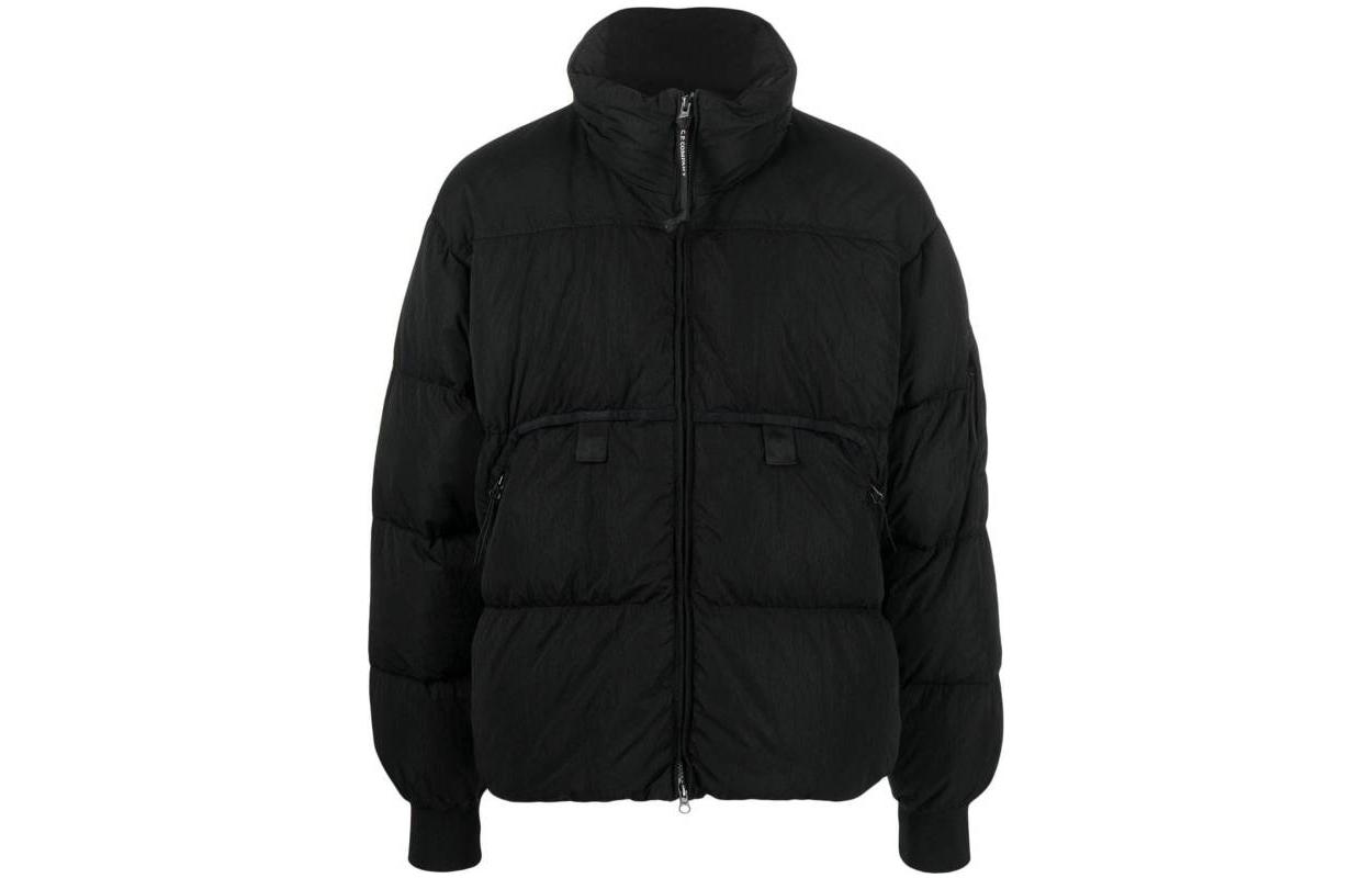 C.P. Company Black High-Neck Casual Loose-Fit Jacket 15CMOW175A006369G-999