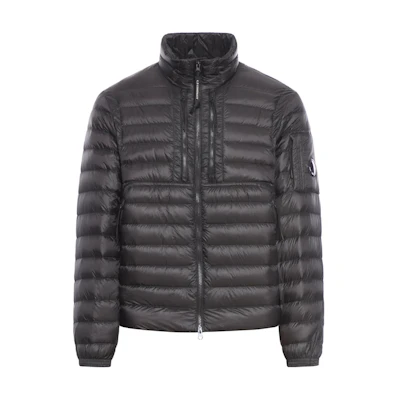 C.P. Company Black High Neck Zip-Up Jacket CMOW034A006099A999