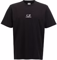 C.P. Company Black Logo Graphic Crewneck Short Sleeve T-Shirt CMTS167A005100W999 C.P. Company Black Logo Graphic Crewneck Short Sleeve T-Shirt CMTS167A005100W999