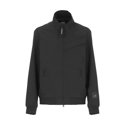 C.P. Company Black Logo High-neck Zip Jacket 15CLOW013A006578A999