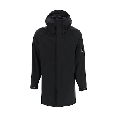 C.P. Company Black Logo Hooded Zip Jacket 13CMOW233A006097A999