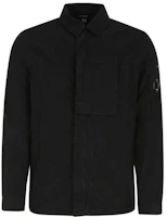 C.P. Company Black Long-Sleeve Shirt Jacket with Concealed Closure 11CMSH254A002824G-999 C.P. Company Black Long-Sleeve Shirt Jacket with Concealed Closure 11CMSH254A002824G-999