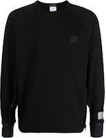 C.P. Company Black Long Sleeve Crewneck Sweatshirt Solid Color Fit 16CLSS017A006452W999 C.P. Company Black Long Sleeve Crewneck Sweatshirt Solid Color Fit 16CLSS017A006452W999
