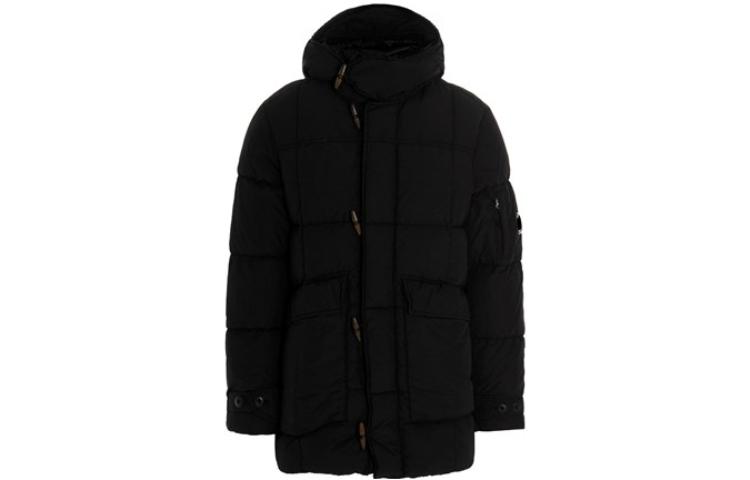 C.P. Company Black Longline Zip Hoodie Jacket 11CMOW033A005991G999