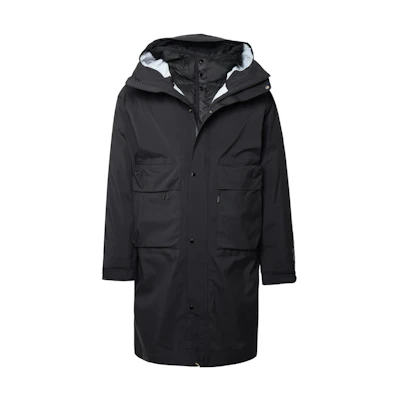 C.P. Company Black Mid-Length Zip-Up Jacket Long Sleeve CLOW008A005967A999