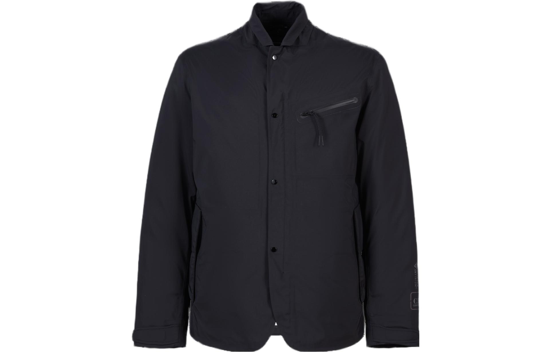 C.P. Company Black Multi-Pocket Button-Up Jacket CLBZ010A005967A999