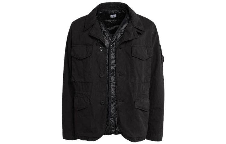 C.P. Company Black Multi-Pocket Long Sleeve Jacket CMOW277A005966G999