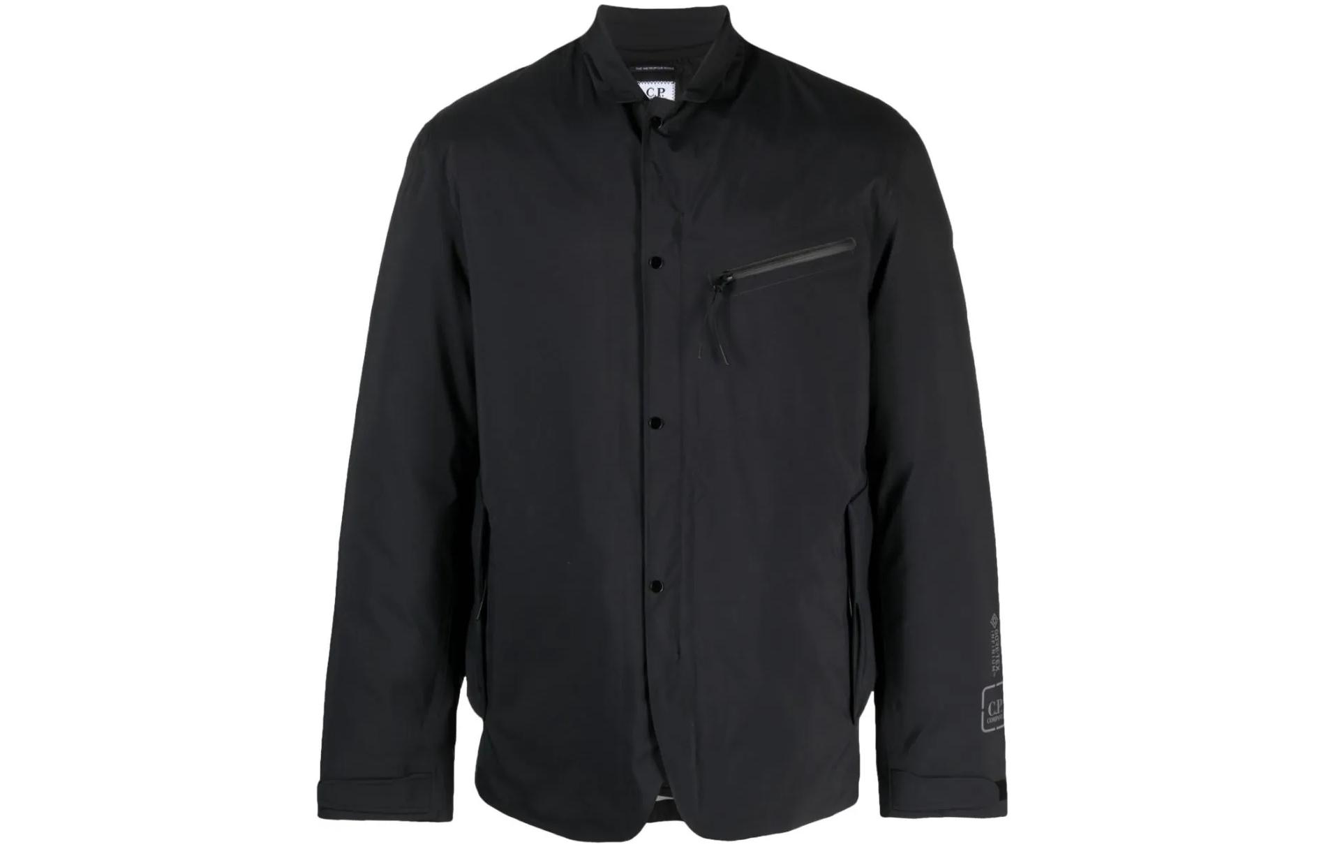 C.P. Company Black Printed Long-Sleeve Jacket 15CLBZ010A005967A999