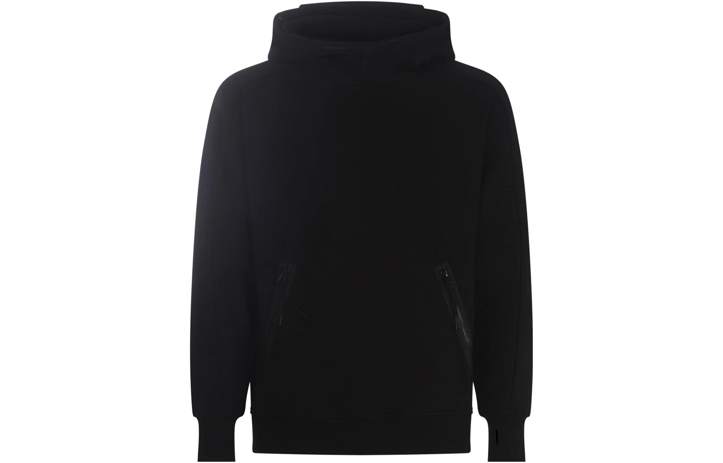 C.P. Company Black Pullover Hoodie CMSS080A5086W999