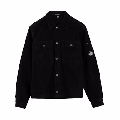 C.P. Company Black Single-Breasted Jacket with Collared Fit 11CMSH305A005899O999