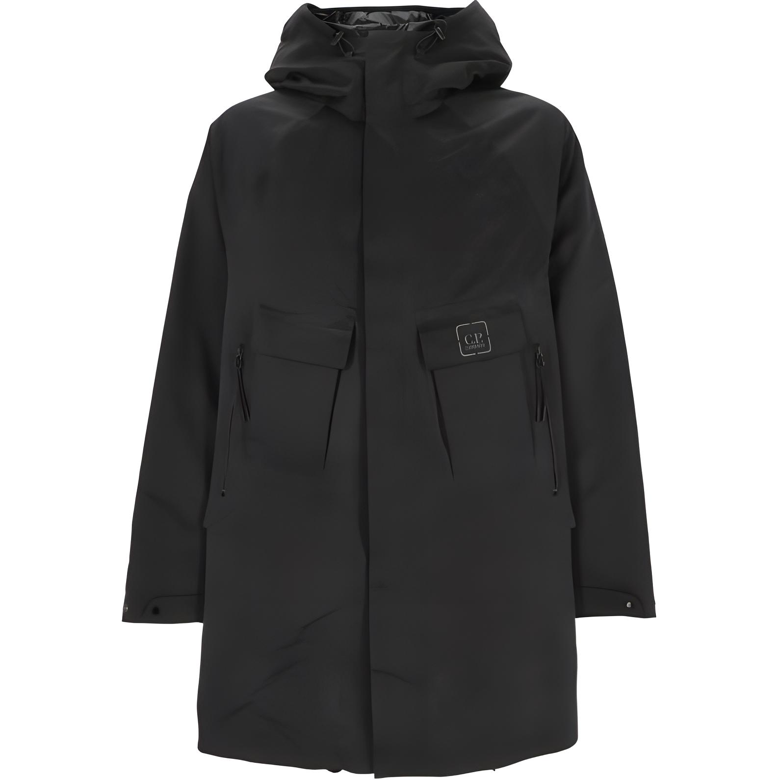 C.P. Company Black Slim-Fit Hooded Mid-Length Zip Jacket 17CLOW009A006258A999