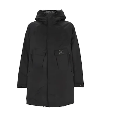 C.P. Company Black Slim-Fit Hooded Mid-Length Zip Jacket 17CLOW009A006258A999