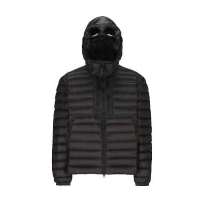 C.P. Company Black Slim Fit Zip-Up Hoodie Jacket CMOW073A006099A999
