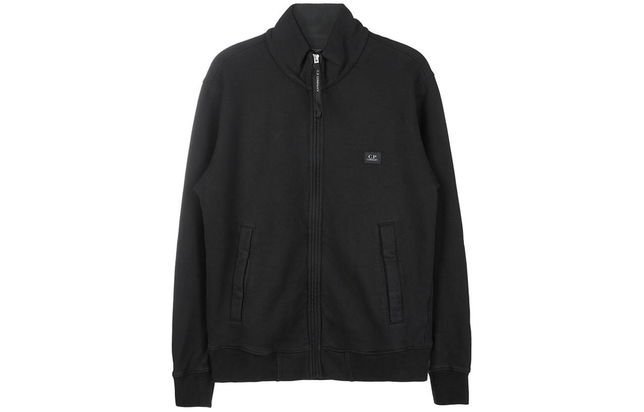 C.P. Company Black Slim Fit Zip-Up Jacket with Logo 11CMSS139A005909G999