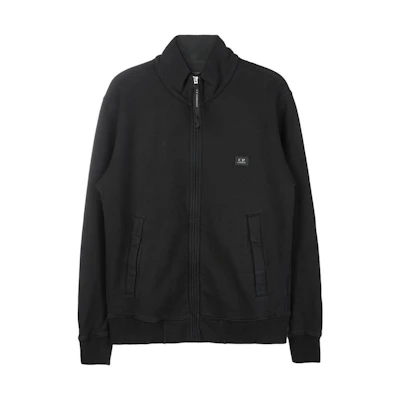 C.P. Company Black Slim Fit Zip-Up Jacket with Logo 11CMSS139A005909G999