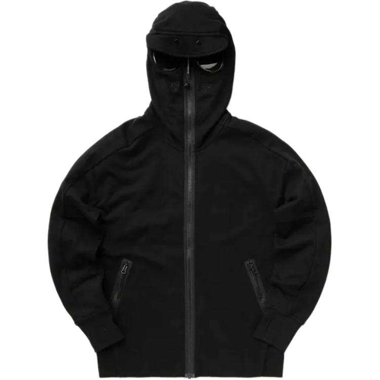 C.P. Company Black Solid Fitted Hooded Jacket CMSS141A005086W999