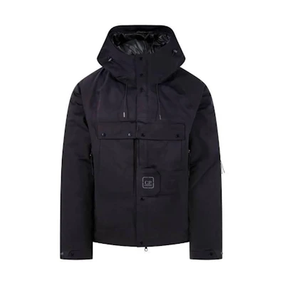 C.P. Company Black Solid Logo Patch Jacket 15CLOW011A006258A999
