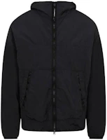 C.P. Company Black Solid Long-Sleeve Hoodie Jacket 14CMOW088A006124G C.P. Company Black Solid Long-Sleeve Hoodie Jacket 14CMOW088A006124G