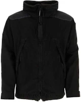 C.P. Company Black Solid Slim Fit Hooded Zip-Up Jacket CMOW220A006233M999 C.P. Company Black Solid Slim Fit Hooded Zip-Up Jacket CMOW220A006233M999
