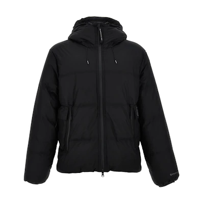 C.P. Company Black Solid Zip-Up Hoodie Jacket CLOW006A110033A999