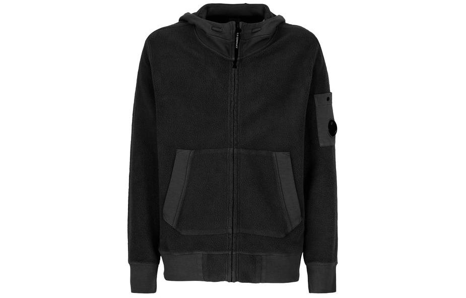 C.P. Company Black Solid Zip-Up Jacket Long Sleeve 11CMSS084A005863G999