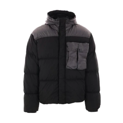 C.P. Company Black Solid Zip-Up Slim Fit Hoodie Jacket 17CMOW032A006369M-999