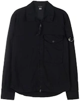 C.P. Company Black Zip-Up Collared Long-Sleeve Jacket 14CMSH122A006272G999 C.P. Company Black Zip-Up Collared Long-Sleeve Jacket 14CMSH122A006272G999