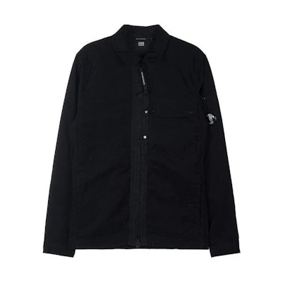 C.P. Company Black Zip-Up Collared Long Sleeve Casual Jacket 13CMSH189A006069G999