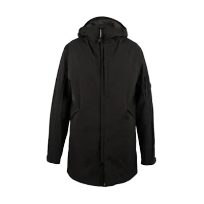C.P. Company Black Zip-Up Hoodie Jacket Long Sleeve 06CMOW018A005159A999