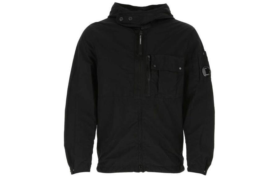 C.P. Company Black Zip-Up Hoodie Jacket Long Sleeve Casualwear 11CMOS153A005991G999
