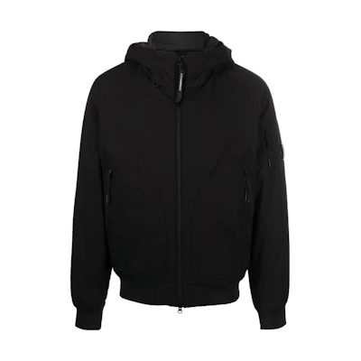 C.P. Company Black Zip-Up Hoodie Jacket with Long Sleeves 15CMOW173A004117A15350