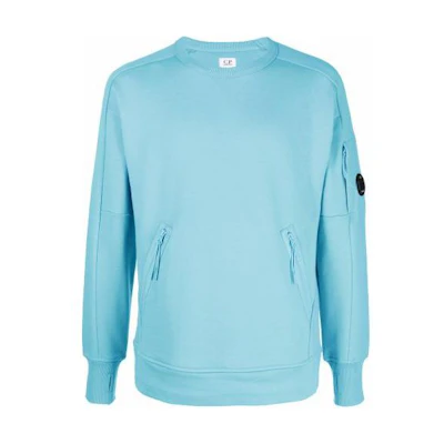 C.P. Company Blue Crewneck Logo Sweatshirt 12CMSS080A005086W832
